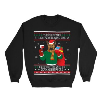 German Shepherd Funny Christmas Sweashirt