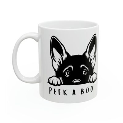 German Shepherd Peek A Boo Mug