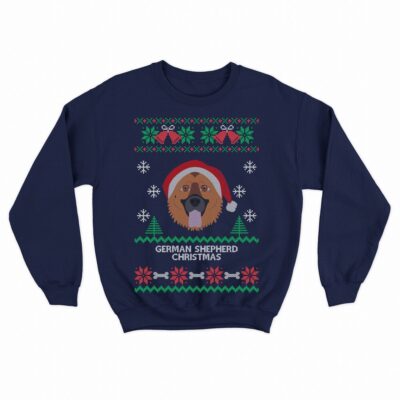 German Shepherd Ugly Christmas Sweashirt