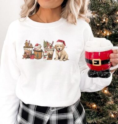 Golden Retriever Christmas Vibes Sweatshirt