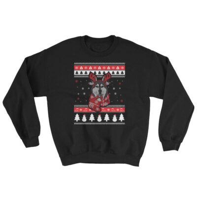 Graphic Husky Ugly Christmas Sweatshirt