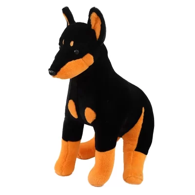 High Quality Doberman Dog Plush Toy