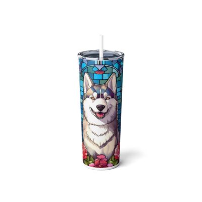 Husky Stained Glass Tumbler