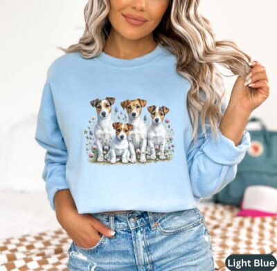 Jack Russell Terrier Floral Dog Mama Sweatshirt