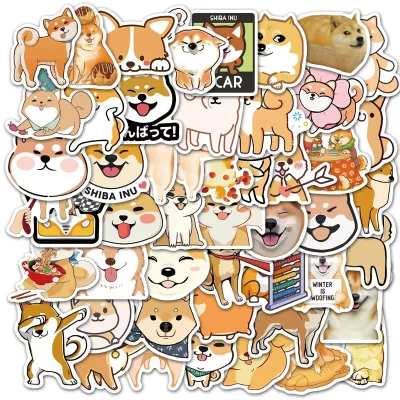 Kawaii Cute Lovely Shiba Inu Stickers