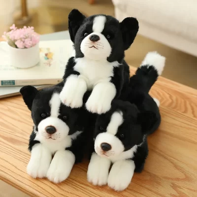 Lovely Border Collie Dog Plush Toy