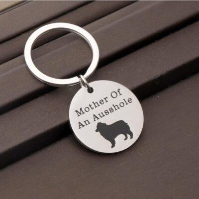 Mother Of Australian Shepherd Keychain