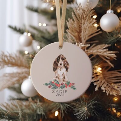 Perrsonalized Cocker Spaniel Gifts Ornament