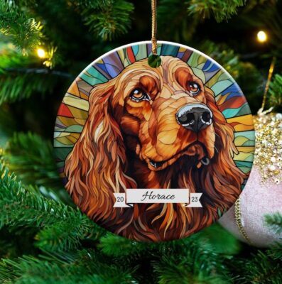 Perrsonalized Cocker Spaniel Mom Ornament