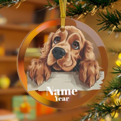 Perrsonalized Cocker Spaniel Ornament