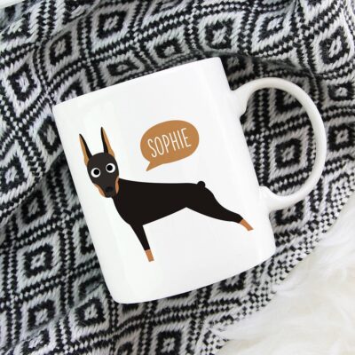 Personalised Doberman So Cute Mug