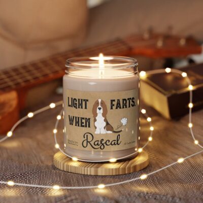 Personalized Basset Hound Gift Candle