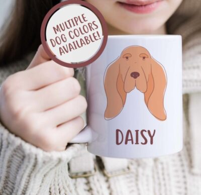 Personalized Basset Hound Mom Dad Mug