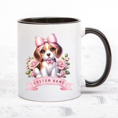 Personalized Beagle Coquette Mug