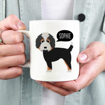 Personalized Bernedoodle Cute Coffee Mug