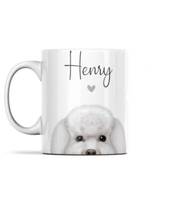 Personalized Bichon Frise Heart Mug