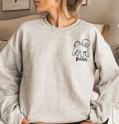 Personalized Bichon Frise Mom Sweatshirt