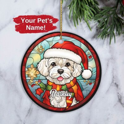 Personalized Bichon Frise Unique Ornament