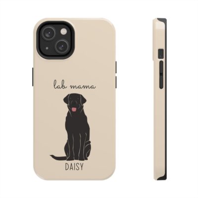 Personalized Black Lab Mama Phone Case