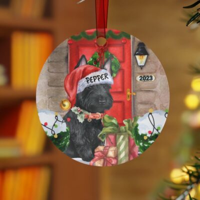 Personalized Black Scottish Terrier Ornament