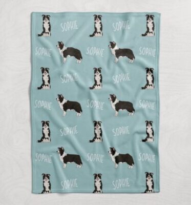 Personalized Border Collie Funny Blanket