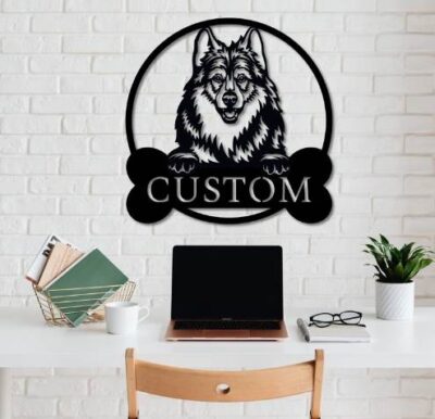 Personalized Border Collie Metal Sign