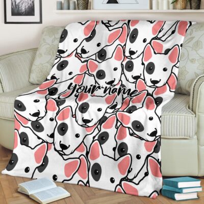 Personalized Bull Terrier Cute Blanket