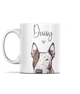 Personalized Bull Terrier Heart Mug