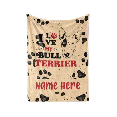 Personalized Bull Terrier Lover Blanket