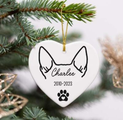 Personalized Bull Terrier Memorial Ornament