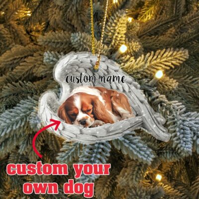 Personalized Cavalier King Charles Spaniel Sleeping Ornament - Dog Gifts Store