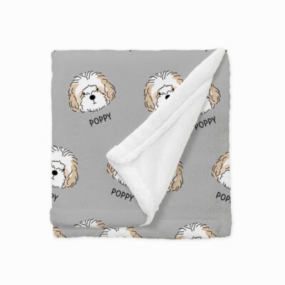 Personalized Cavapoo Dog Blanket