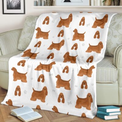 Personalized Cocker Spaniel Lovers Blanket