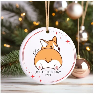 Personalized Corgi Dog Funny Ornament - Dog Gifts Store