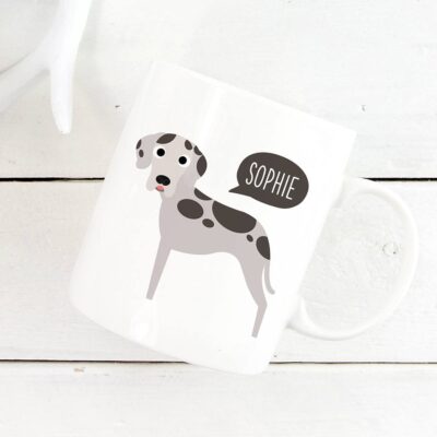 Personalized Cute Great Dane Mug