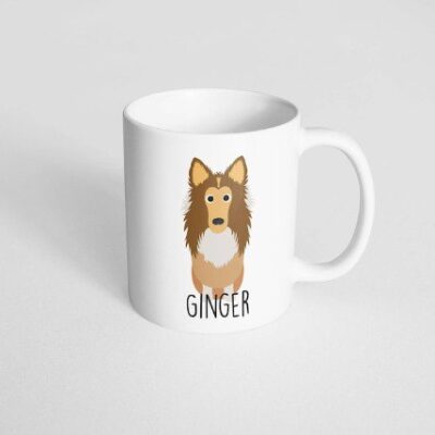 Personalized Cute Shetland Sheepdog Mug