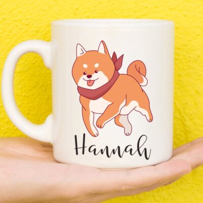 Personalized Cute Shiba Inu Mugs