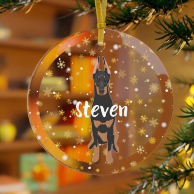 Personalized Doberman Gifts For Lovers Ornament