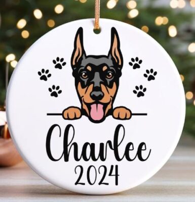 Personalized Doberman Lovely Ornament