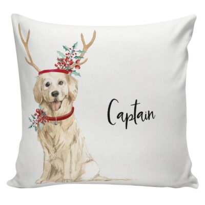 Personalized Dog Christmas Pillow