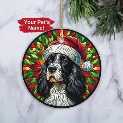 Personalized English Springer Spaniel Lovers Ornament