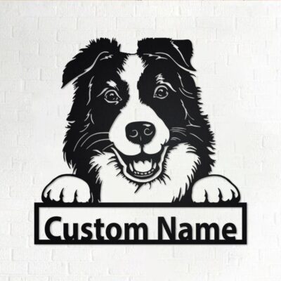 Personalized Funny Border Collie Metal Sign