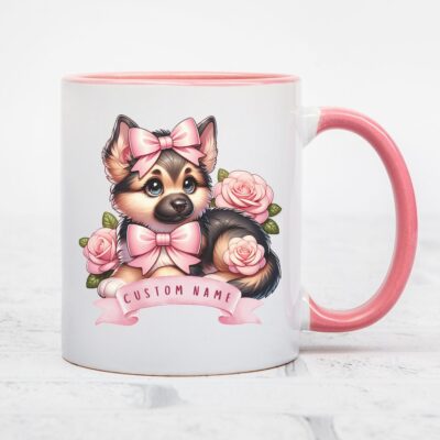 Personalized German Shepherd Coquette Gift Mug