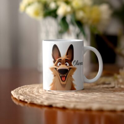 Personalized German Shepherd Coquette Gift Mug