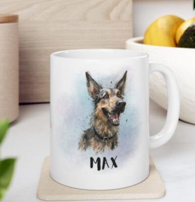 Personalized German Shepherd Mama Mug