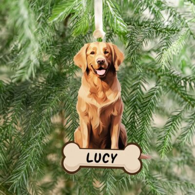 Personalized Golden Cute Ornament