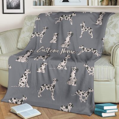 Personalized Great Dane Cute Blanket