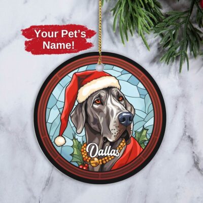 Personalized Great Dane Unique Ornament