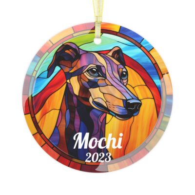 Personalized Greyhound Lovers Ornament