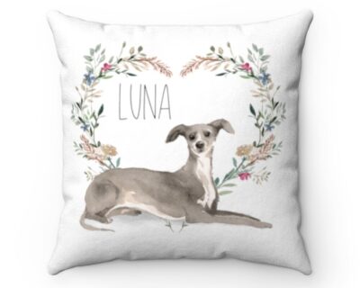 Personalized Greyhound Pillow